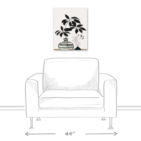 Modern Foliage 16" x 20" Canvas Wall Art